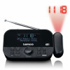 Lenco CR-615BK Radiowecker mit Projektion, DAB+/FM, schwarz