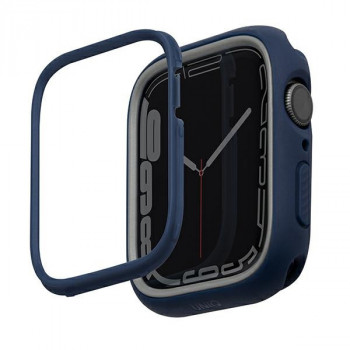 UNIQ Moduo Hülle für Apple Watch 4/5/6/7/8/9/SE 44/45 mm, Blau-Grau