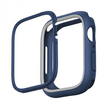 UNIQ Moduo Hülle für Apple Watch 4/5/6/7/8/9/SE 44/45 mm, Blau-Grau