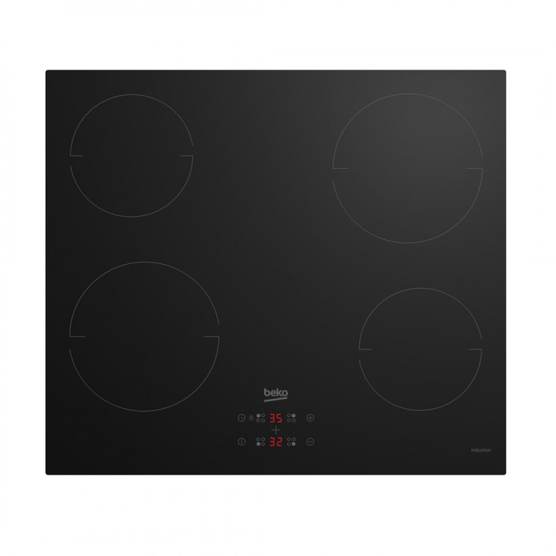Beko HII64401MT Einbau-Induktionskochfeld, 4 Zonen, Schwarz