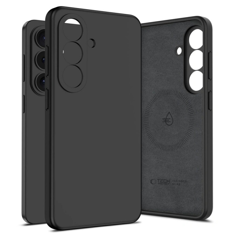Tech-Protect Silikon MagSafe Hülle für Samsung Galaxy S26, Schwarz