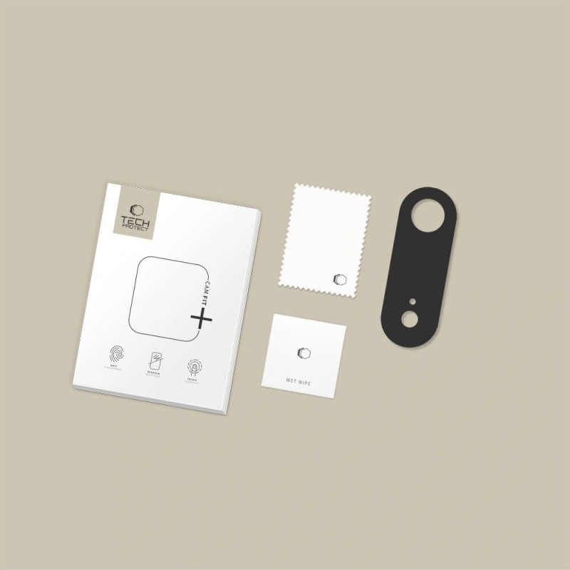 Tech-Protect Camalloy Fit+ Kameramodul-Abdeckung für Apple iPhone Air, Schwarz