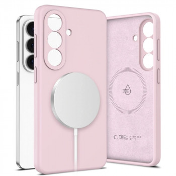 Tech-Protect Silikon MagSafe Hülle für Samsung Galaxy S26+, Pink Pearl