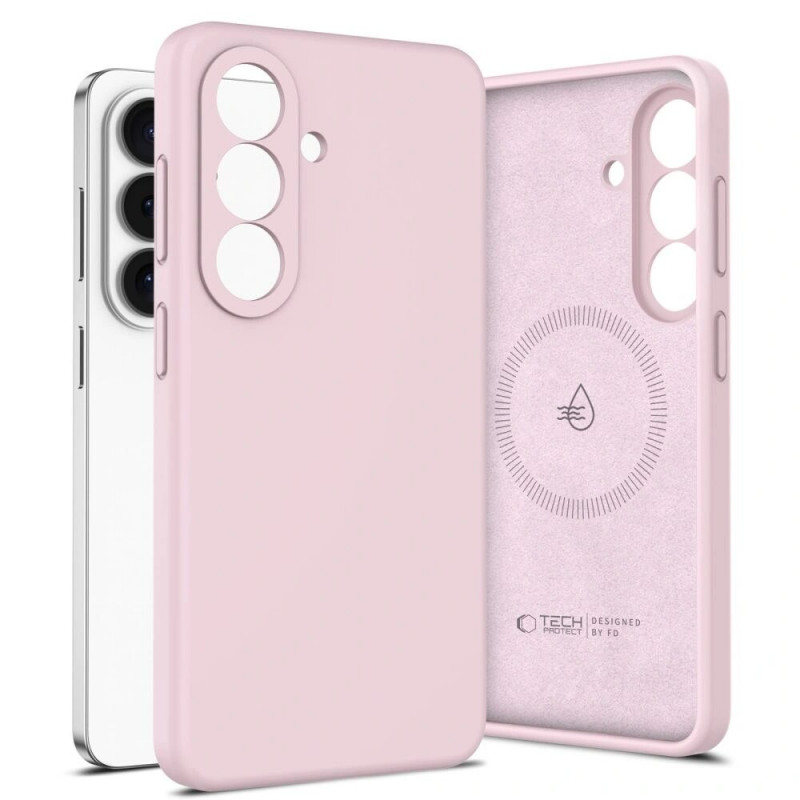 Tech-Protect Silikon MagSafe Hülle für Samsung Galaxy S26+, Pink Pearl