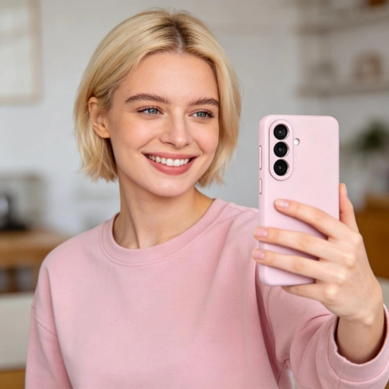 Tech-Protect Silikon MagSafe Hülle für Samsung Galaxy S26+, Pink Pearl