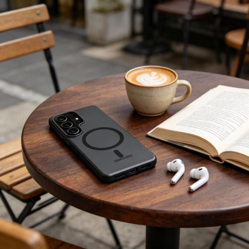 Tech-Protect MagSlim MagSafe Hülle für Samsung Galaxy S26 Ultra, Mattschwarz