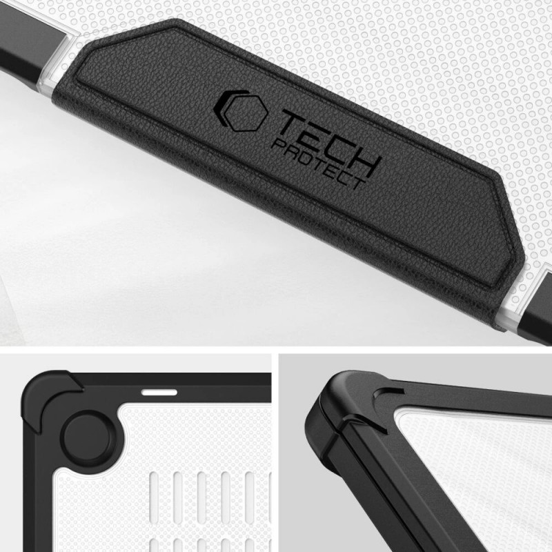 Tech-Protect SmartShell Pro Hülle für Apple MacBook Air 13" (M2/M3/M4/M5) 2023-2025, Schwarz/Transparent