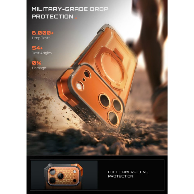Supcase UB Grip Mag MagSafe Hülle für Apple iPhone 17 Pro Max / 18 Pro Max, Coral
