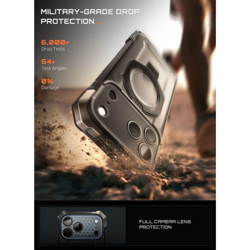 Supcase UB Grip Mag MagSafe Hülle für Apple iPhone 17 Pro Max / 18 Pro Max, Schwarz