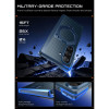 Supcase UB Aero MagSafe Hülle für Samsung Galaxy Z Fold 8 Ultra mit gehärtetem Glas und Privacy-Glas, Aramid Blue