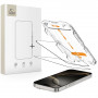 Tech-Protect Quick Set+ Displayschutzfolie aus gehärtetem Glas für Apple iPhone 16 Pro, Schwarz (2 Stk.)