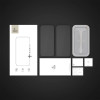 Tech-Protect Quick Set+ Displayschutzfolie aus gehärtetem Glas für Apple iPhone 16 Pro, Schwarz (2 Stk.)
