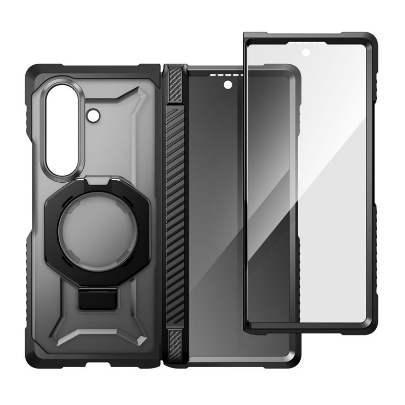 Supcase UB Grip Mag MagSafe Hülle für Samsung Galaxy Z Fold 8 mit gehärtetem Glas und Privacy Glas, Schwarz