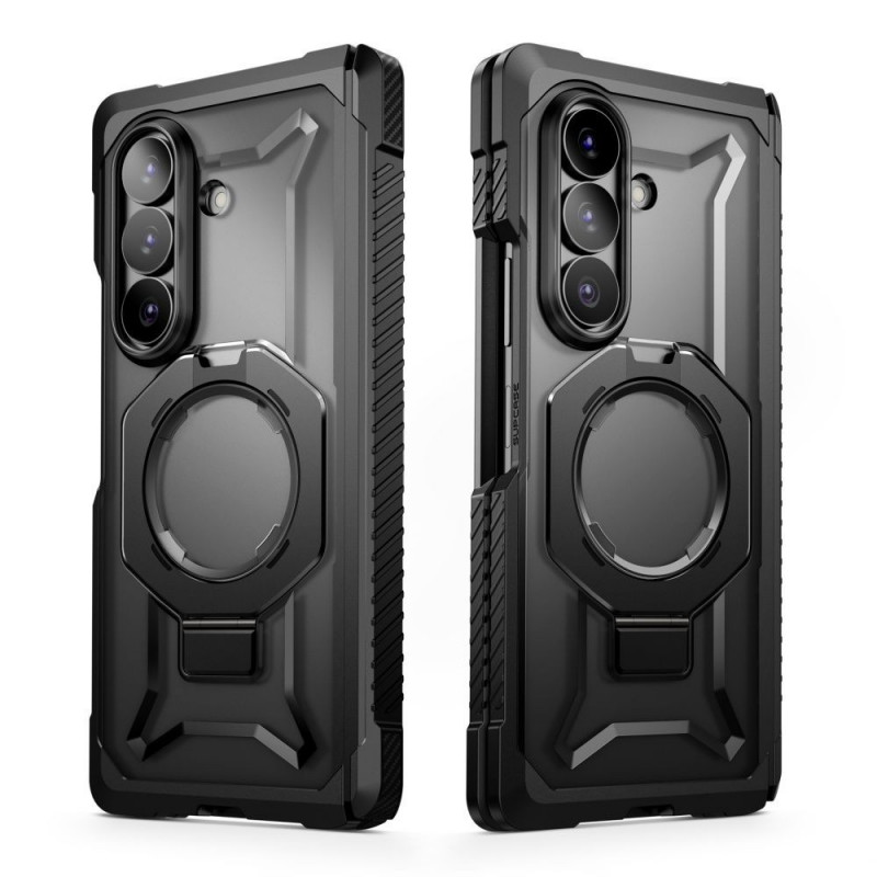 Supcase UB Grip Mag MagSafe Hülle für Samsung Galaxy Z Fold 8 mit gehärtetem Glas und Privacy Glas, Schwarz