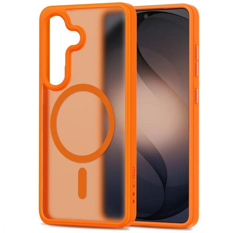 Tech-Protect Magmat MagSafe Hülle für Samsung Galaxy S26, Matte Orange