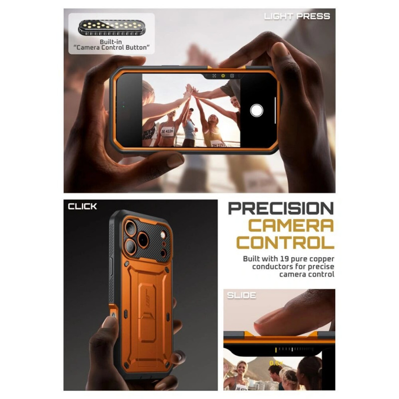 Supcase Unicorn Beetle Pro Hülle für Apple iPhone 17 Pro Max, Coral