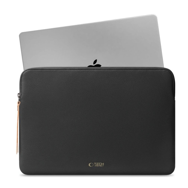 Tech-Protect Fleece Laptophülle 15-16", Schwarz