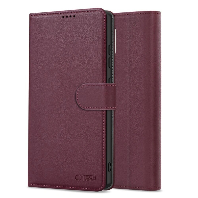 Tech-Protect Wallet Case für Samsung Galaxy A57 5G, Burgundy