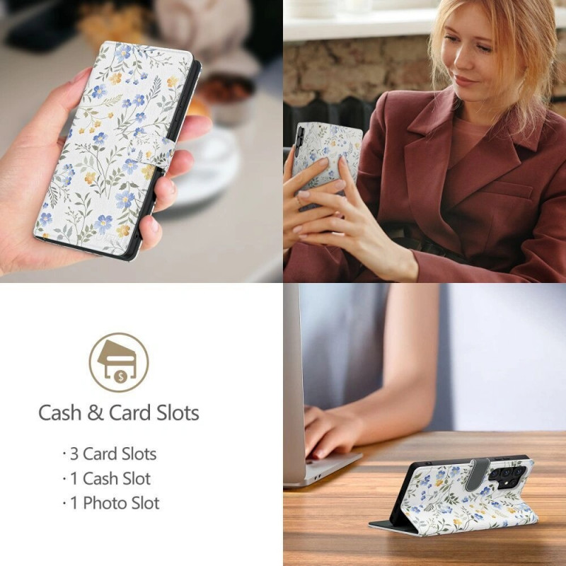 Tech-Protect Wallet Case für Samsung Galaxy A57 5G, Spring Flowers