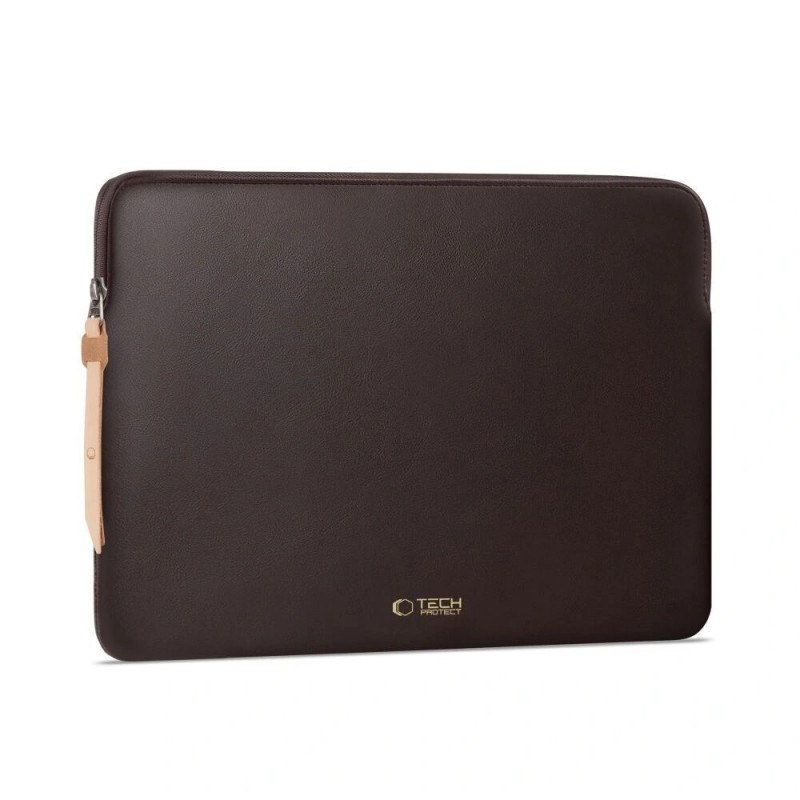 Tech-Protect Fleece Laptophülle 13-14", Chocolate (Brown)