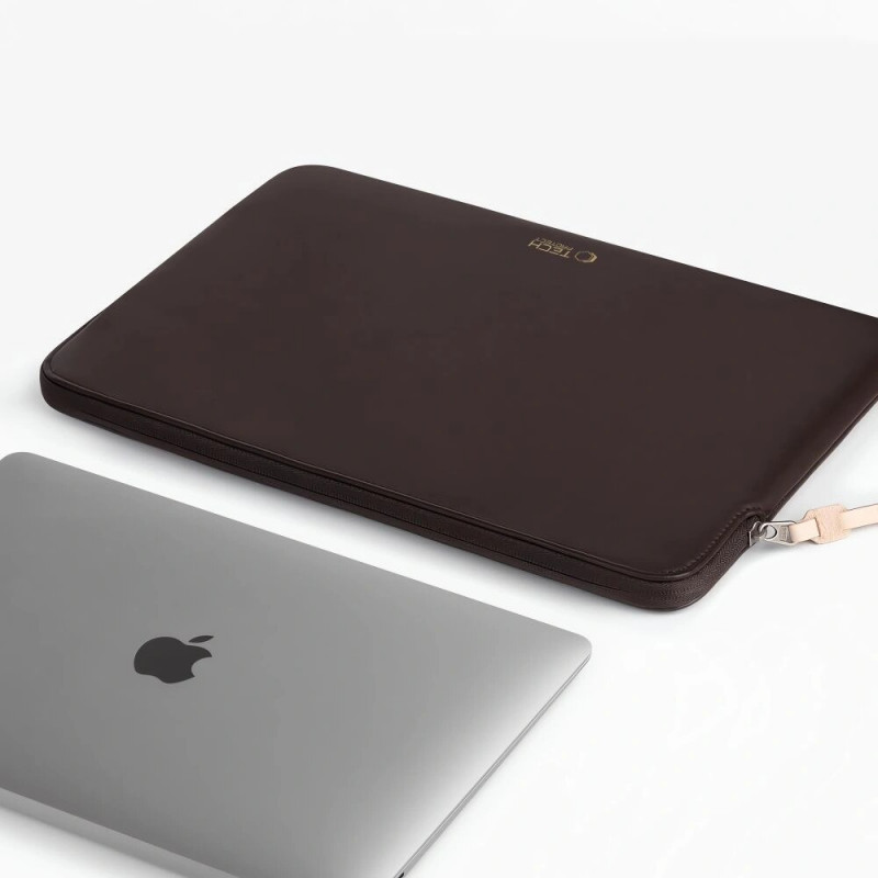 Tech-Protect Fleece Laptophülle 13-14", Chocolate (Brown)