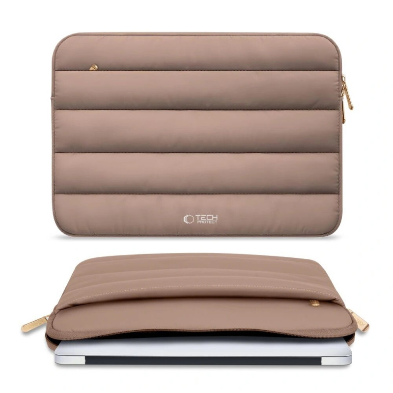 Tech-Protect Fluffy Laptophülle 15-16", Walnut (Brown)