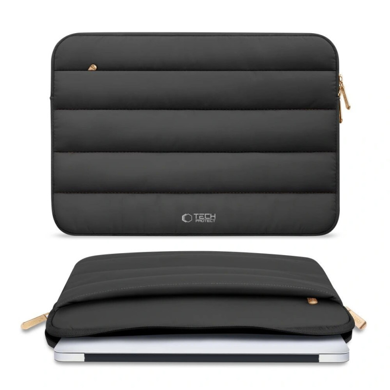 Tech-Protect Fluffy Laptophülle 13-14", Schwarz