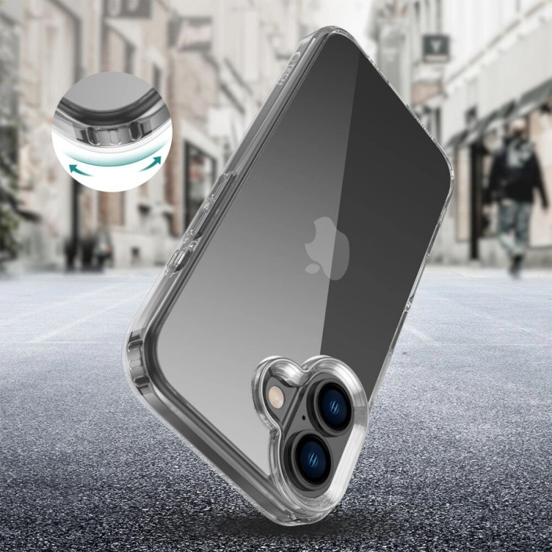 Tech-Protect Flexair Hybrid Hülle für Apple iPhone 16, transparent
