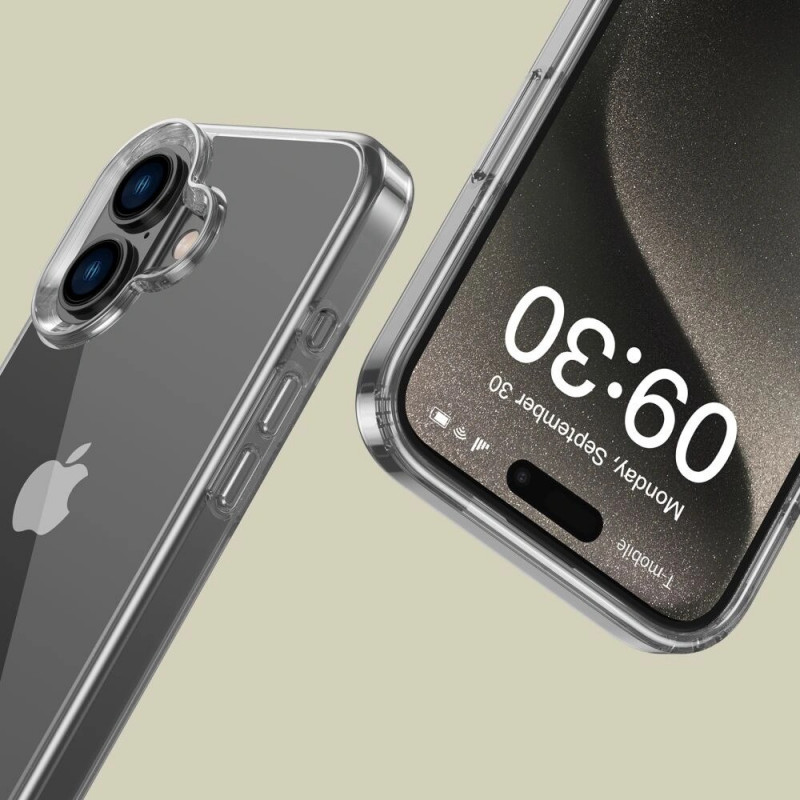 Tech-Protect Flexair Hybrid Hülle für Apple iPhone 16, transparent