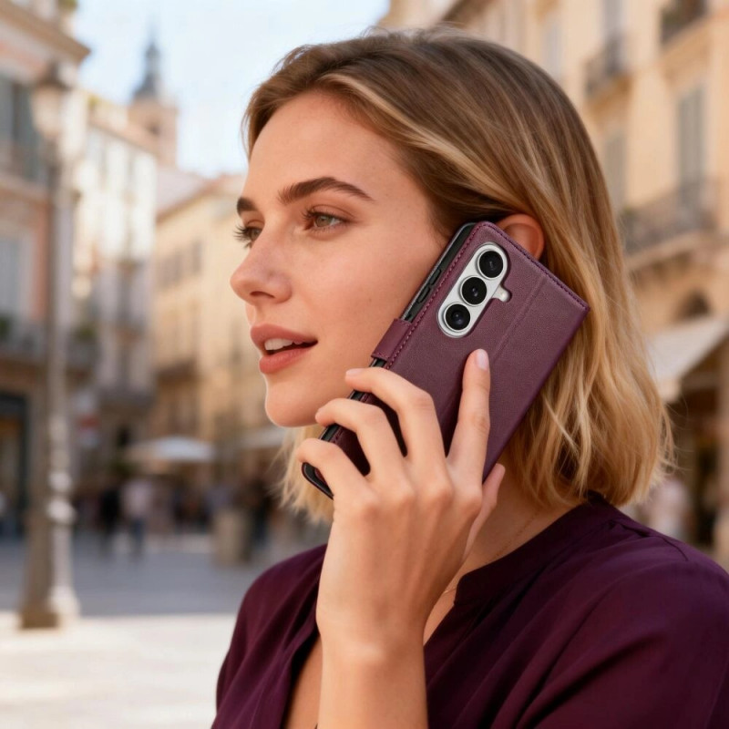 Tech-Protect Wallet Case für Samsung Galaxy A36 / A56 / A37 5G, Burgundy