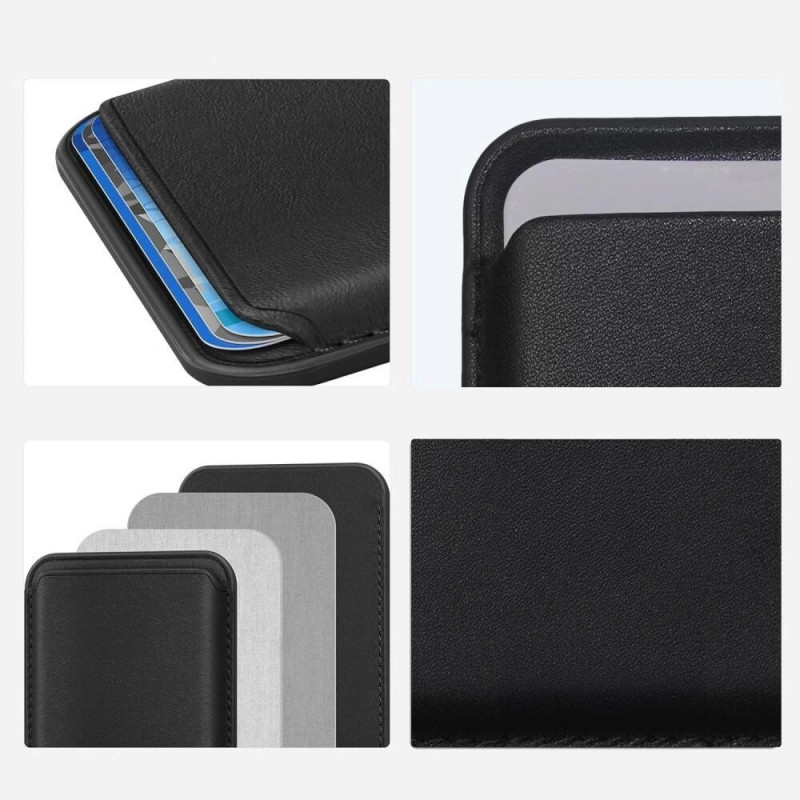 Tech-Protect MagWallet MagSafe Universelle Magnetische Karten- oder Dokumentenhülle, Schwarz