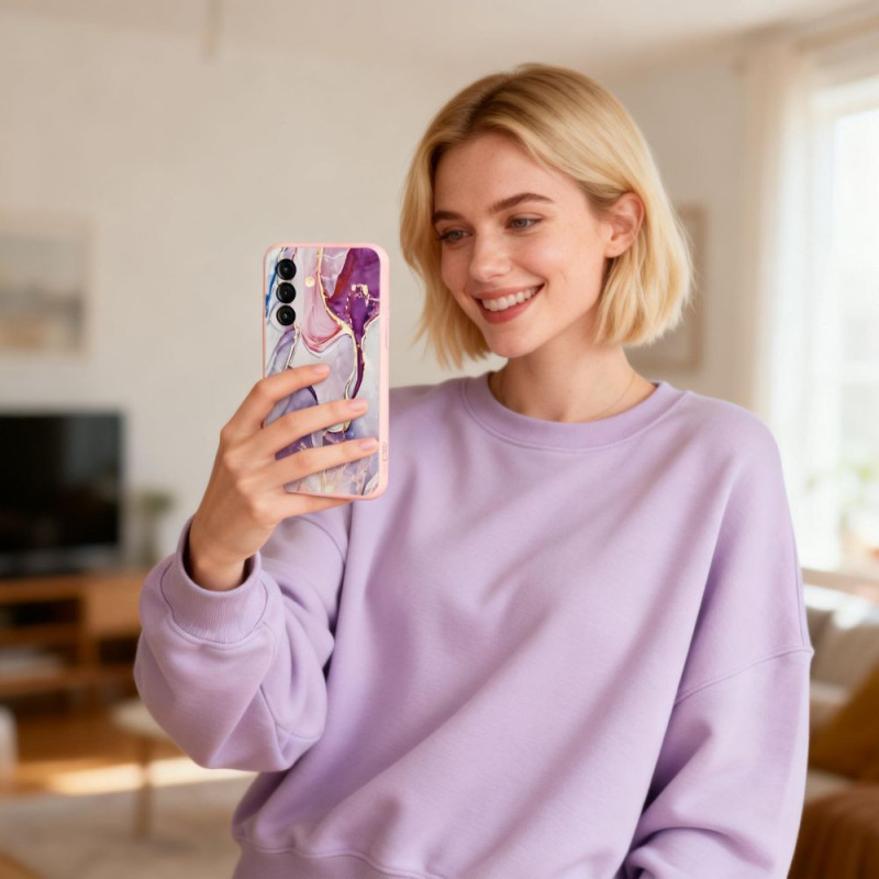 Tech-Protect Icon Hülle für Samsung Galaxy A27 5G, Marble