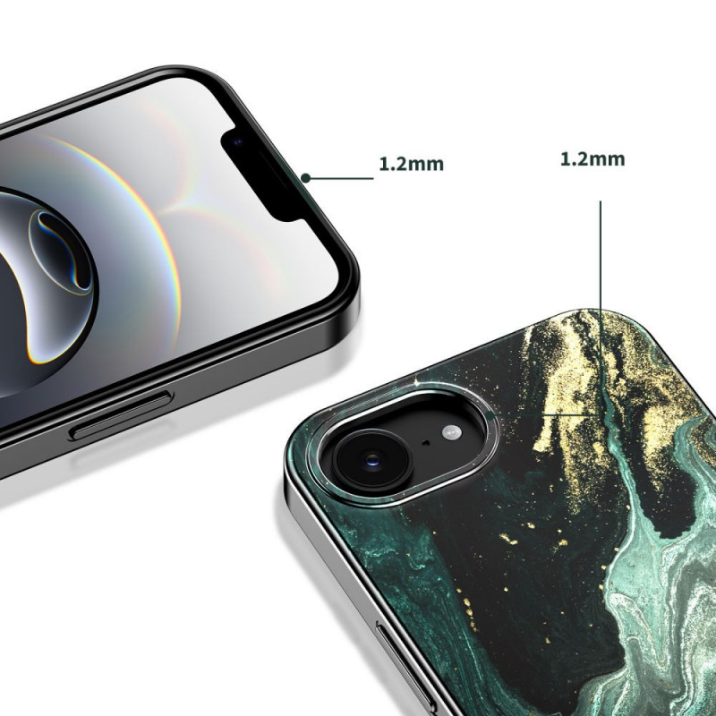 Tech-Protect Lamano MagSafe Hülle für Apple iPhone 16e / 17e, Schwarz und Grün (Verde Aura)