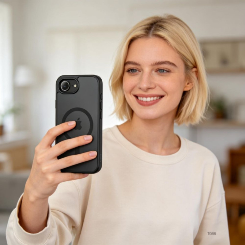 Tech-Protect BasicMag MagSafe Hülle für Apple iPhone 16e / 17e, Mattschwarz