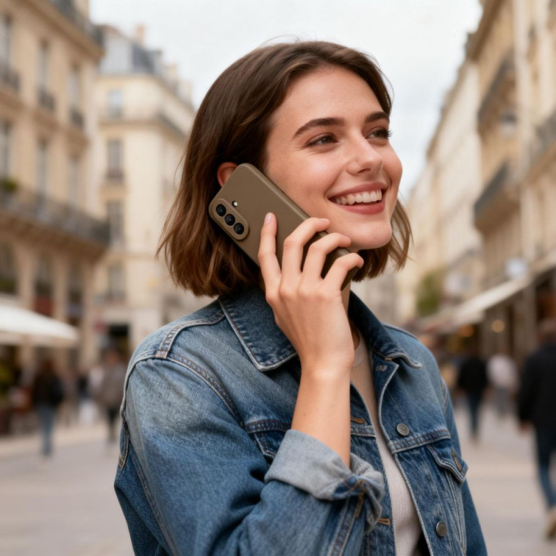 Tech-Protect Icon Silikon-Hülle für Samsung Galaxy A27 5G, Braun