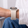 Tech-Protect Silikonarmband für Apple Watch 8 / 9 / 10 / 11 / 12 / SE / Ultra 44/45/46/49 mm, Starlight