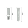Tech-Protect Silikonarmband für Apple Watch 8 / 9 / 10 / 11 / 12 / SE / Ultra 44/45/46/49 mm, Lunar Grey