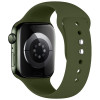 Tech-Protect Silikonarmband für Apple Watch 8 / 9 / 10 / 11 / 12 / SE / Ultra 44/45/46/49 mm, Olive Green