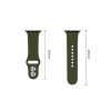 Tech-Protect Silikonarmband für Apple Watch 8 / 9 / 10 / 11 / 12 / SE / Ultra 44/45/46/49 mm, Olive Green