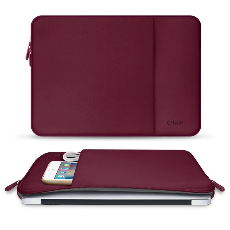 Tech-Protect Neopren-Laptophülle 15-16", Burgund