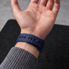 Tech-Protect Silicone Line Apple Watch 8 / 9 / 10 / 11 / 12 / SE / Ultra 44/45/46/49 mm Armband, Atlantic Blue