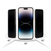 Tech-Protect Anti Spy Glass Pro+ Sichtschutz-Panzerglas für Apple iPhone 17e / 16e / 14 / 13 Pro / 13 (2 Stk.), Schwarz