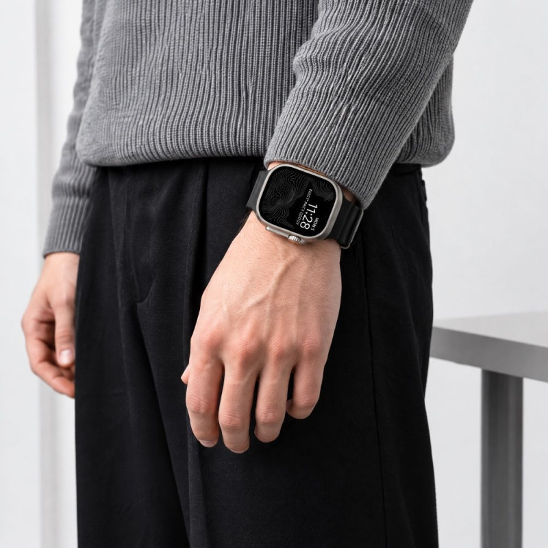 Tech-Protect Motion Apple Watch 8 / 9 / 10 / 11 / 12 / SE / Ultra 44/45/46/49 mm Armband, Schwarz
