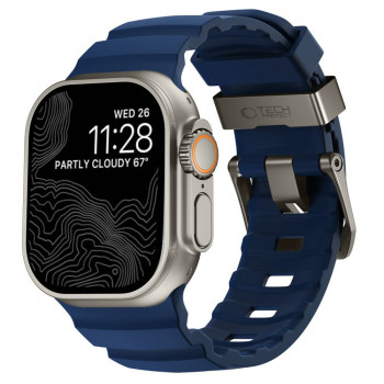 Tech-Protect Motion Apple Watch 8 / 9 / 10 / 11 / 12 / SE / Ultra 44/45/46/49 mm Armband, Nautical Blue