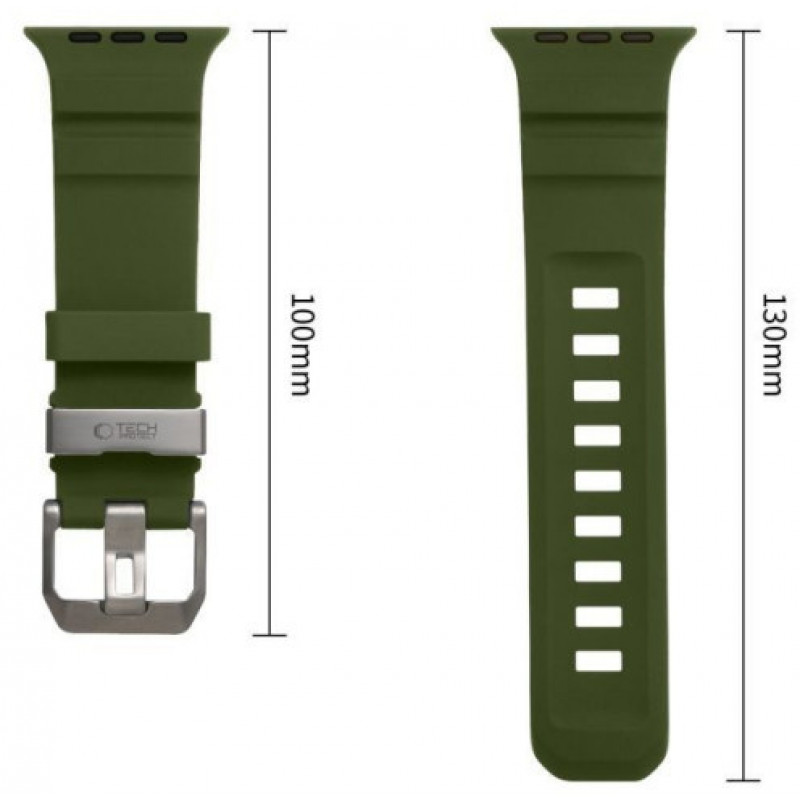 Tech-Protect Motion Apple Watch 8 / 9 / 10 / 11 / 12 / SE / Ultra 44/45/46/49 mm Armband, Tactical Green