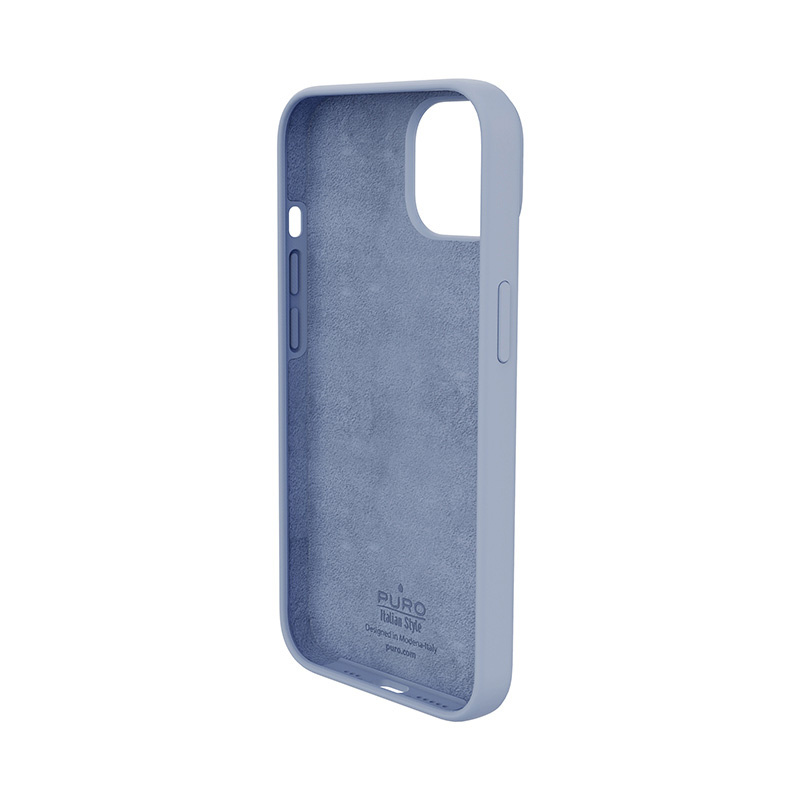 Puro ICON Antimicrobial Cover für Apple iPhone 14 Plus / 15 Plus, Sierra Blue