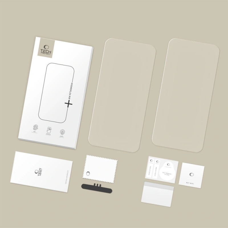 Tech-Protect Hydroflex Fit+ Hydrogel-Folie für Xiaomi Redmi Note 15 Pro+ Plus 5G / POCO M8 Pro (2 Stk.), transparent
