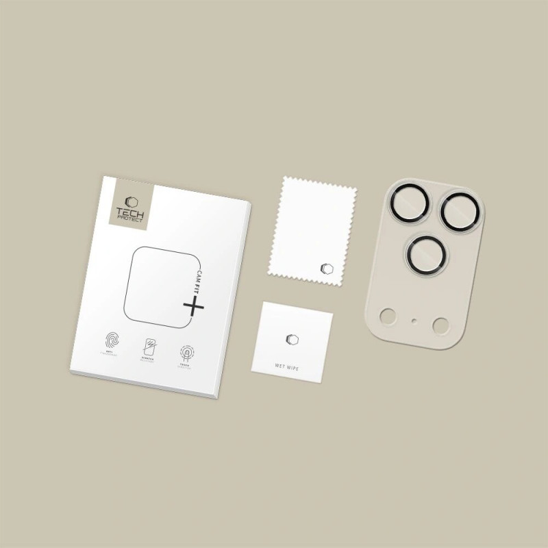 Tech-Protect Camfull Fit+ Kamerabdeckung für Apple iPhone 17 Pro, Matte Clear