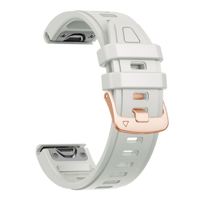Tech-Protect Silikon-Armband für Garmin Fenix 5s / 5s Plus / 6s / 6s Pro / 7s / 8 / 9 / 9 Pro 43 mm, Fog Grey