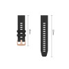 Tech-Protect Silikon-Armband für Garmin Fenix 5s / 5s Plus / 6s / 6s Pro / 7s / 8 / 9 / 9 Pro 43 mm, Schwarz